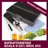 A+++ OFFERTA RIFRATTOMETRO 0-32%BRIX ATC CON COMPENSAZIONE TEMPERATURA UVA MOSTO