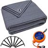 Tappeto Camper Roulotte Tende 250X300 Cm Con Picchetti Filo Per Bucato E Borsa