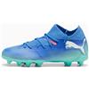 puma Scarpe calcio bambino fisse Puma Future 7 Match FG/AG 107945-01 Blu-Celeste
