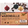 folia- Cucina, Palline di Natale, Colore Cream, Red Green with Glitter, SM, 49221
