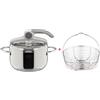 Lagostina easy pentola a pressione litri 5 con cestello inox ø 22 Omaggio