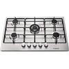 Lar.El Piano cottura LAREL 858X 5 fuochi gas GPL O METANO COLORE INOX
