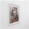Designtrasparente Tele e quadri base cm 90 box di protezione cornice teca in plexiglass