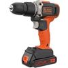 BLACK+DECKER Trapano avvitatore a batteria c/percussione 18V Litio Black&Decker - BCD003C1