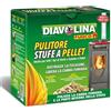 Diavolina Pulitore Stufa a Pellet 1,5kg Stufe e Caldaie per Camino Canna Fumaria