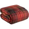 MAE' Trapunta piumone invernale matrimoniale letto 2 piazze in cotone Maè Tartan