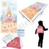 CARTOONS Telo mare asciugamano bagno piscina microspugna + zainetto bambina ballerina