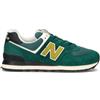 NEW BALANCE 574 Sneaker uomo verde in suede