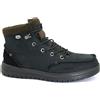 HEY DUDE BRADLEY black nero scarpe uomo scarponcini lacci elastici pelle nabuk i