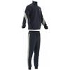 adidas Tuta cotone garzato uomo full zip Adidas Cotton TS GM5805 Blu-Grigio