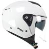 CGM Casco open face, 126G IPER CITY Nero Rosso opaco, XXL (61cm)