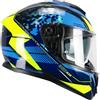 CGM Casco full face, 360G KAD RIDE Nero Rosso opaco, XXL (63-64cm)
