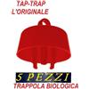 TAP TRAP Set 5 tappi trappola biotrappole TAP TRAP ROSSI difesa ecologica dei frutteti