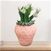 Vaso decorativo a forma di fragola, mensola per soggiorno e cucina, vaso in