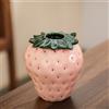 Vaso in ceramica con decorazione a forma di fragola, grazioso vaso