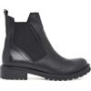 Felmini Donna Stivaletti Chelsea Tacco Basso Tomaia Pelle colore Nero