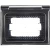 ETTROIT Placca Custodia IP44 3P Grigio Universale Per Scatola 503 Compatibile