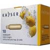 KAYSER Ricariche bombolette Kayser 10 capsule cartucce CO2 per sifone soda seltz