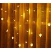 Yasta Catena Luminosa Led Cuore Natale Matrimonio 5 Metri 8 Modalita' Luce Naturale