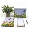 Exacompta - Ref GS036Z 2024 Organizzazione Bundle - Contiene un diario formato A5, calendario da tavolo (mensile per vista) e un blocco note lista della spesa in un design farfalla e fiore
