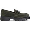 CafèNoir Scarpe mocassini Slip-on Café Noir EB6061 camoscio verde zeppa 4 cm