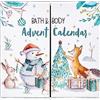 Accentra Cura Calendario dell'Avvento 2024 per bambini, calendario dell'Avvento per ragazze con 24 articoli per la cura - Bellezza con lozione per il corpo, bombe da bagno, gel doccia, shampoo, crema