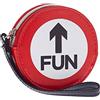 Oh My Pop! Fun-Portamonete Fun, Rosso, 9 x 9 cm