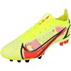 NIKE Vapor 14 Elite, Scarpe da Calcio Unisex-Adulto, Volt/Bright Crimson-Black, 45 EU