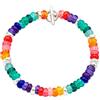 DoDo Bracciale Dodo Rondelle Arcobaleno DBC2004_RONDE_RN0AG Argento Raimbow Plastica