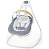 Ingenuity Altalena rilassante compatta SimpleComfort Compact di Ingenuity, con barra dei giocattoli girevole, sedile girevole, 6 velocità, 0-9 mesi o fino a 9 kg - Chambray