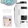 USCAMEL Microscopio Tascabile per Bambini e Adulti 60x-135x con 5 Vetrini