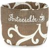 UppyHome Portacialde capsule caffè tessuto stoffa shabby cucina contenitore made in italy