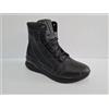 Grisport Tronchetto Donna C/Lacci e Cerniera, in Pelle, Linea Active - T1G (Nero