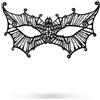 Maschera occhi sadomaso nero mascherina bondage simil pizzo donna sexy fetish
