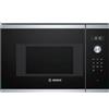 Bosch Serie 6 BFL524MS0 Incasso Solo microonde 20L 800W Nero, Acciaio inossidabile forno a microonde