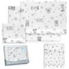 Interbaby Set Lenzuola Culla Neonato 50x80 cm Koala Bc/Blu | Set lenzuola culla 50x80: lenzuolo con angoli, lenzuolo sopra e federa cuscino, pile coral caldo, inverno, regalo nascita