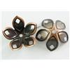 LA BOUTIQUE DE KARINE Set 30 Coperchi Perla Intercalare Argento Dorato Bronzo Rame Ø 18 MM - Gioielli