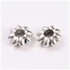 30 Perline Intercalare Metallo Argento 5,5 MM Forma Fiore - Creazione
