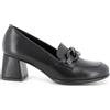 IGI&CO SCARPE MOCASSINI DONNA INVERNO 6695500 CON TACCO NERO