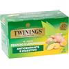 TWININGS VERDE ZENZERO Bustine di thè verde aromatizzato Limone 20 bustine tè