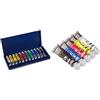 Maimeri Industria 2598440 Colori a Tempera 12 tubi assortiti & Industria 2598049 Colori a Tempera, Set 5 Tubetti, Da 20 Ml, Colori Primari