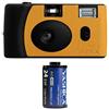 Yashica MF-1 Snapshot camera nero arancione