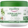 equilibra Scrub Salino Corpo Rimodellante, Esfoliante, 600 g, con Sale Salgemma di Sicilia Purissimo ad Azione Antiacqua e Aloe Vera, Oli Naturali ed Estratti Vegetali, Leviga e Nutre la Pelle