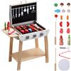 VEVOR Set da Gioco per Barbecue 21 PZ Barbecue Giocattolo in Legno per Bambini