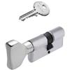 ISEO SERRATURE Cilindro Europeo ISEO F5 45/30 Nichel Pomolo Piatto Lato 45