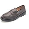 Francesco Milano F. Milano F20-04 mocassino pelle marrone testa di moro tacco T 4cm