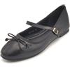 Francesco Milano F. Milano C03-03A ballerina pelle nera cinturino fiocco tacco T 1,5cm