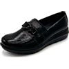 Enval Soft scarpe donna mocassini vernice nero memory foam comode 6773711 lucide