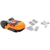 WORX Robot rasaerba per piccoli giardini fino a 500 mq WORX Landroid Plus WR165E con WiFi, Bluetooth e piatto di taglio flottante + lama di ricambio Landroid WA0190