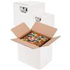 Propac Scatole Cartone, Due Onde, 50 x 30 x 30 cm, Bianco